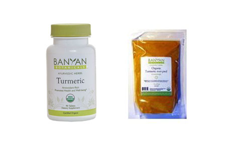 Banyan Botanicals' Turmeric Powder and Tablets